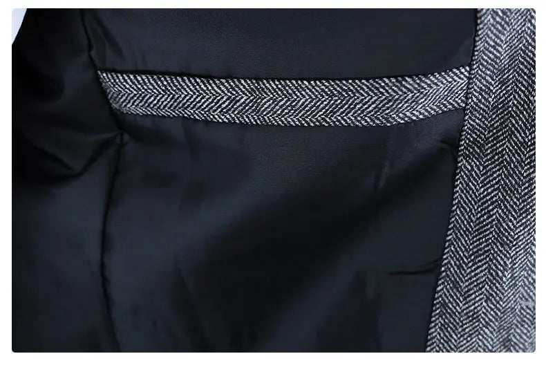 Blazer Men's Fashion Business Gentleman Groom Professional Gentleman Form-fitting Versatile Casual Formal Wear High-end Blazer