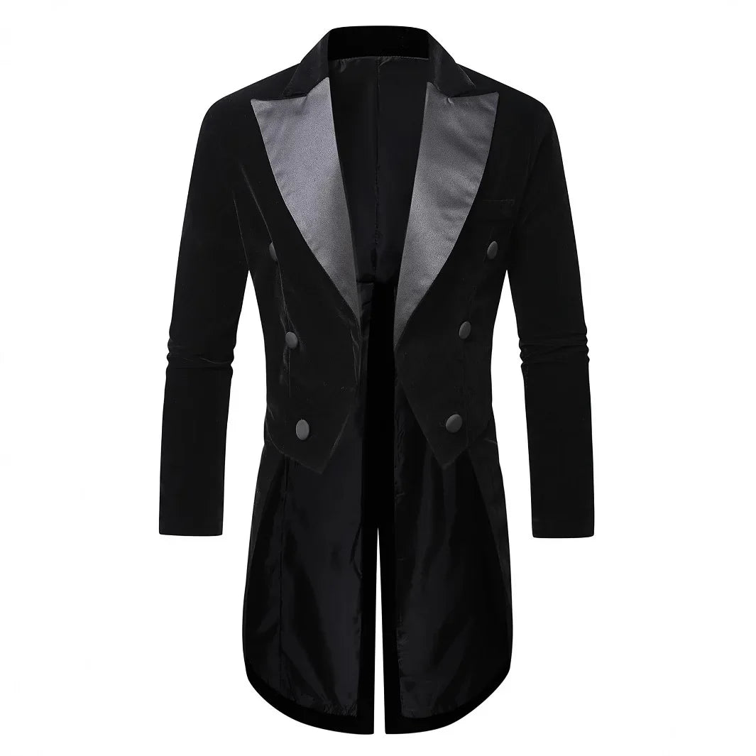 Vintage Mens Velvet Elegant Suit Tuxedo Formal Dress Workwear 2025 Groom Wedding Party Slim Fit Blazer Veste Costume Homme Luxe