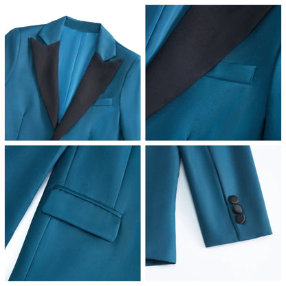 Boys 4-Piece Formal Suit Set for Kids Ages 3–14 | Solid Color Tuxedo with Blazer, Vest, Pants & Bow-Tie for Weddings & Special Occasions