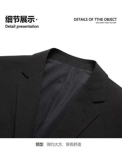 2025 Blazer Men's Fashion Gentleman Business Slimming Trend British Style Performance, Banquet Hosting, Casual Wedding Blazer