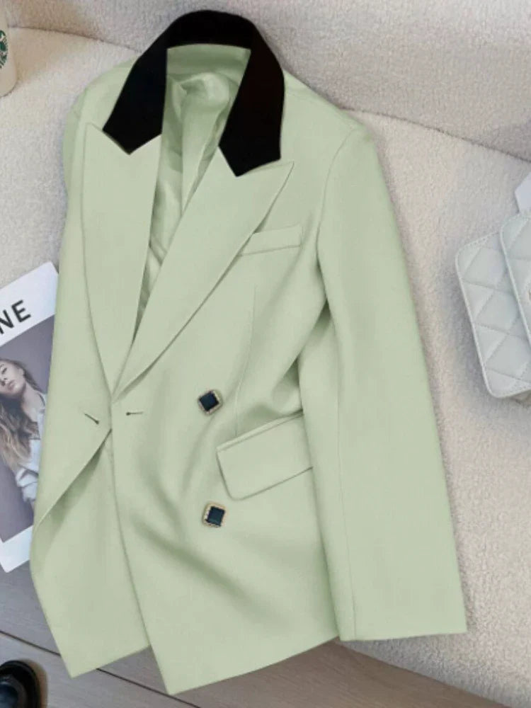 Women's Blazers Spring Autumn New Korean Fashion Long Sleeves Versatile Office Blazer Coats Casual Loose Street Trends Blazers