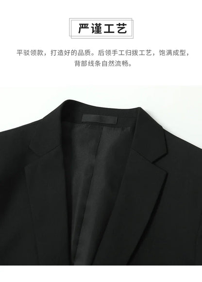 Men's Slim Fit Single Breasted Suit – Casual & Formal Two-Piece Set for Weddings & Business