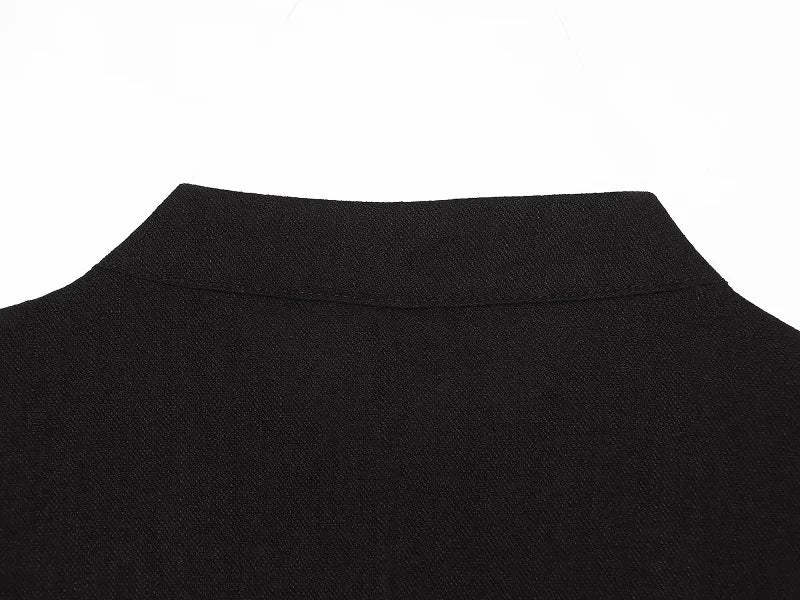 Button Up Vest Tops For Women Sleeveless Office Wear Khaki Crop Black Top Slim Fit Casual Waistcoat Top Zip Up Women’s Tops