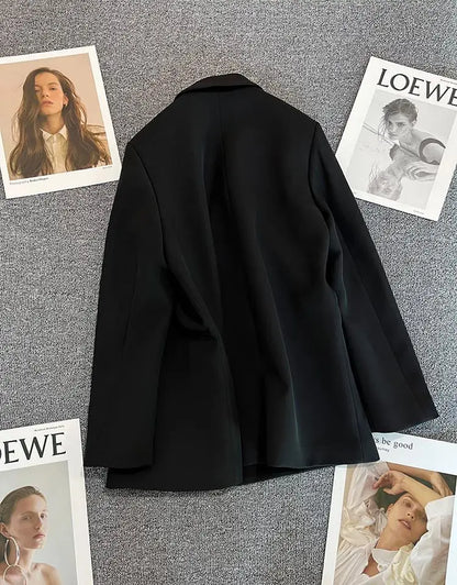 Women's Casual  Jaet Coat 22 Colors Small Suit Outerwear Long Sve Commute Sle Pure Color Spring Season