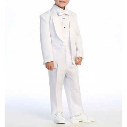 White Boy Suits 2 Piece Elegant Fashion Shawl Lapel One Button Blazer Sets Banquet Prom Party Wedding Tuxedo Kids Clothes