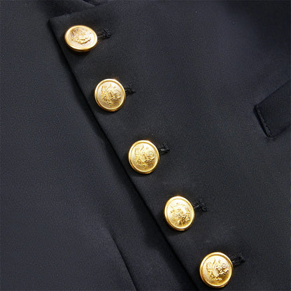 Ship Today Popular 2-Piece Boys Suit Set for Communion, Gold Buttons Formal Suit Attire Toddler to Teen Brand Selection