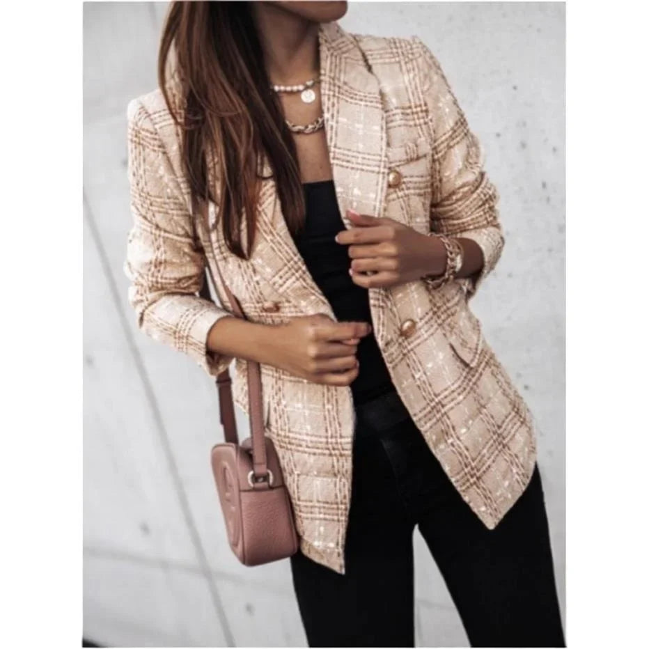 Men's Long Sleeve Printed Shirt Jacket Double Breasted Suit Collar Commute Style Pure Linen Cotton Material Office Wear