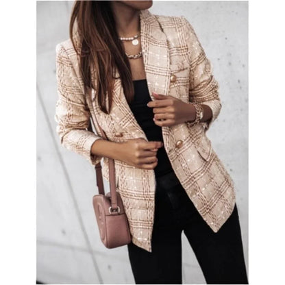 Men's Long Sleeve Printed Shirt Jacket Double Breasted Suit Collar Commute Style Pure Linen Cotton Material Office Wear