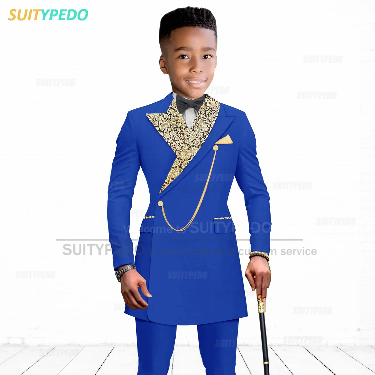 Luxury Boy's Suit Set Homecoming Party Kids Jackets Tailor-made Slim Fit Blazer Pants 2 Pieces Wedding Party Children Tuxedos